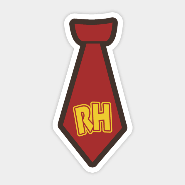 Retro Hero Tie Sticker by RetroHero